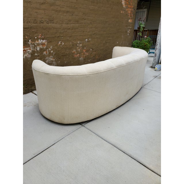 White 1990's Vintage Vladimir Kagan for Weiman Sofa For Sale - Image 8 of 13
