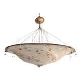 Late 20th Century Venetian Art Glass Chandelier, Attributed to Fortuny, Italy For Sale