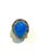Gemstone Bochic “Capri” Vintage Blue Opal & Lilac Tanzanite Cocktail Ring - 18K Gold & Si For Sale - Image 7 of 10
