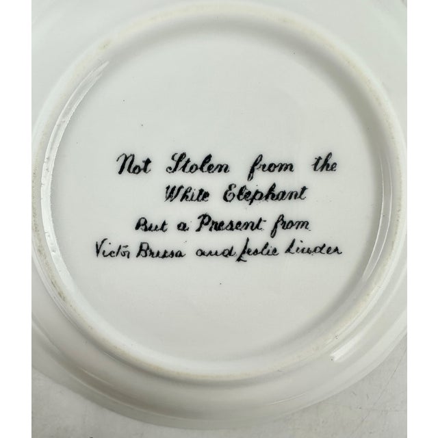 Vintage White Elephant Hotel Nantucket Catchall Dish For Sale - Image 4 of 8