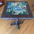1990s Asian Style Hand-Painted Accent Table For Sale - Image 5 of 5