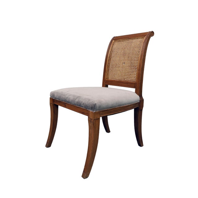 English Vintage Mid Century Upholstered Chair For Sale - Image 3 of 6