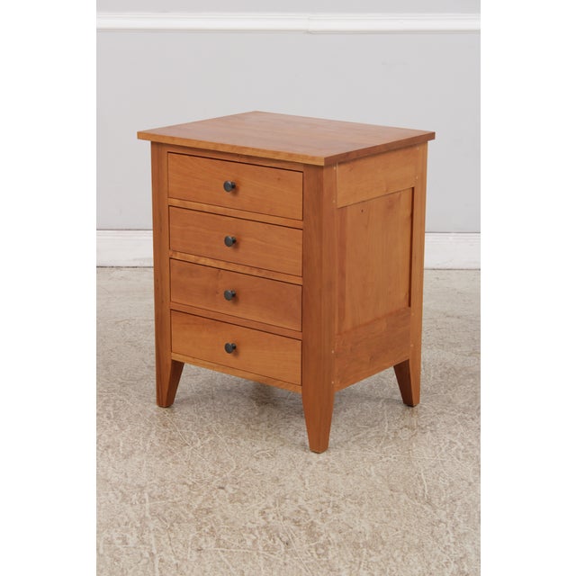 Traditional Gat Creek Cherry 4 Drawer Nightstand For Sale - Image 3 of 15