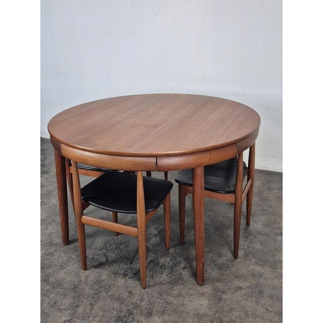 Vintage Teak Table and Chairs by Hans Olsen for Frem Rojle, 1960s, Set of 4 For Sale - Image 3 of 13