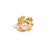 Gold Royal Pearl Crown Gold Ring, Size 4 For Sale - Image 8 of 9