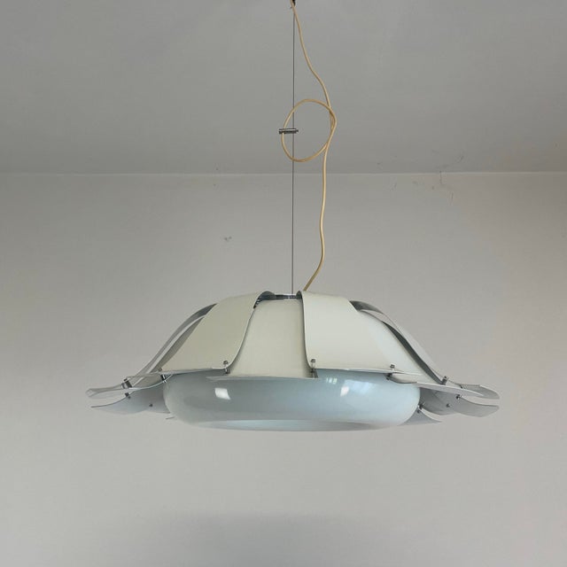 White Pendant Lamp from Tronconi, Italy, 1970s For Sale - Image 13 of 18