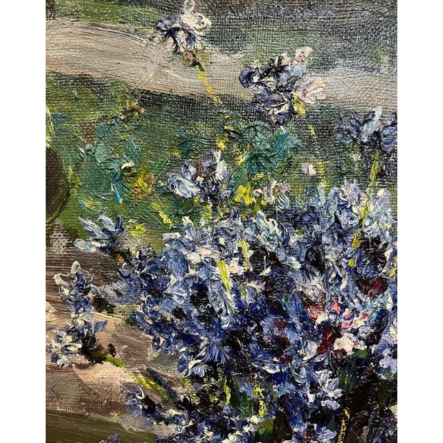 Georgij Moroz, Fiordalisi, Oil Painting, 1992 For Sale - Image 6 of 7