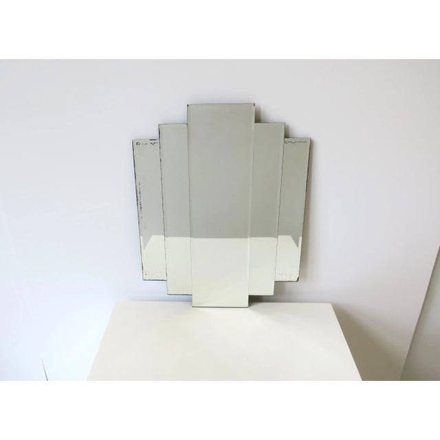 1970s '70 Modern Deco Wall or Vanity Mirror For Sale - Image 5 of 13