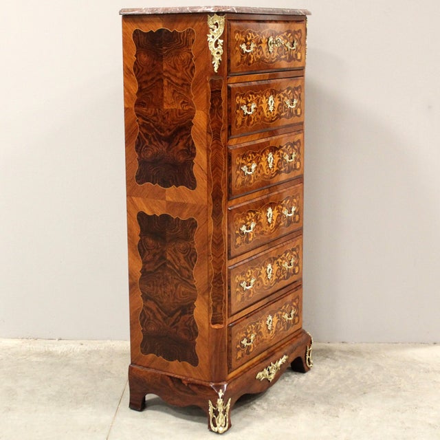 Antique Napoleon III Weekly Chest of Drawers For Sale - Image 3 of 14