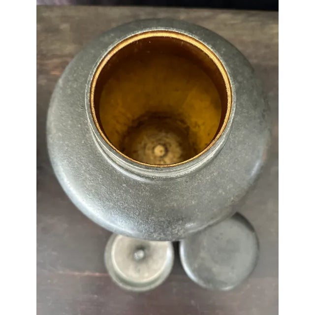 Early 20th Century Cast Zinc Vase or Urn For Sale - Image 4 of 4