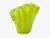 Postmodern Handmade Polish Art Glass Vase, Chartreuse Studio Glass, Circa 2000 For Sale - Image 3 of 6