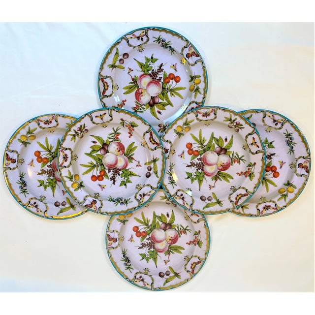 2020s Early 21st Century Enameled Tin English Duke of Gloucester Plates - Set of 6 For Sale - Image 5 of 7