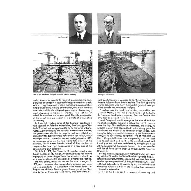 Paper "Normandie Queen of the Seas" 1985 Foucart, Bruno; Offrey, Charles, Robichon, Francois, Villers, Claude For Sale - Image 7 of 8