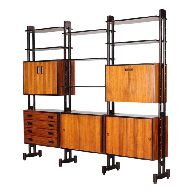 Vintage Freestanding Bookcase, 1960s For Sale