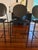 Memphis Dakota Jackson "Vik-Ter" Black Leather Counter Stools Set of 3 For Sale - Image 3 of 9