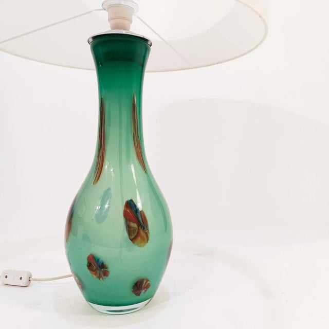 Large Italian Murano Glass Table Lamp, 1970s For Sale - Image 4 of 12