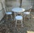 Vintage Wrought Iron Outdoor Patio Table & 4 Chairs For Sale - Image 12 of 12