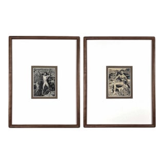 1951 Bruce of Los Angeles Original Vintage Male Physique Photographs | Framed Pair, Queer Visual Culture For Sale