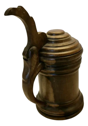 Antique Hand Carved Drinking Mug