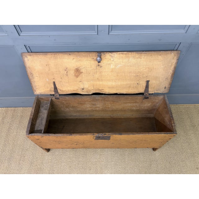 Mid 18th Century 18th Century Elm Coffer, 1750 For Sale - Image 5 of 14