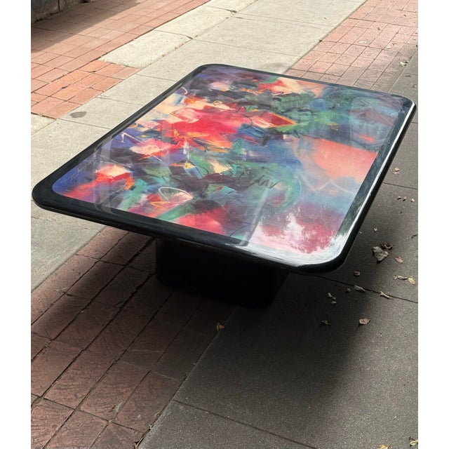 Unique Postmodern Coffee Table by Ron Kemper, Signed, Late 20th Century For Sale - Image 4 of 12