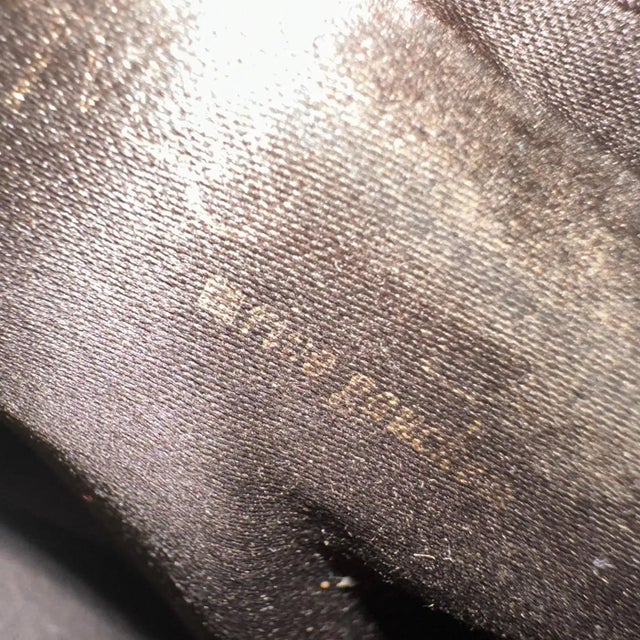 1990s Vintage Fabric and Leather Logo Pouch by Yves Saint Laurent For Sale - Image 6 of 16