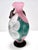 Postmodern Pink, Green and White Hand-Blown Scavo Glass Vase, Murano, Italy, 1970s For Sale - Image 4 of 12