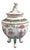 French Chinoiserie Armorial Porcelain Vase and Cover from Samson Paris, 1880s For Sale
