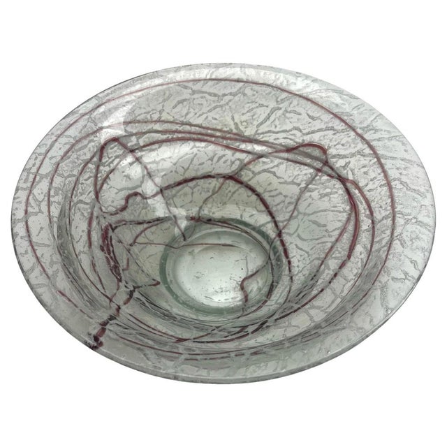 Foam Glass Bowl by Johann Loetz Widow for Klostermühle, 1950 For Sale - Image 10 of 13