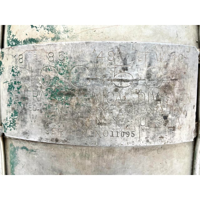 Late 20th Century Industrial Floor Lamp From Salvaged Ww II Oxygen Tank For Sale - Image 12 of 13