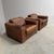 Textile Vintage Brown Leather Lounge Chairs, 1970s, Set of 2 For Sale - Image 7 of 18