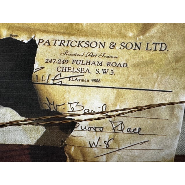 Black British Framed Oil Painting Worcestershire Hunt Huntsmen Top Hat Up Bay Horse Pug C1972 For Sale - Image 8 of 12