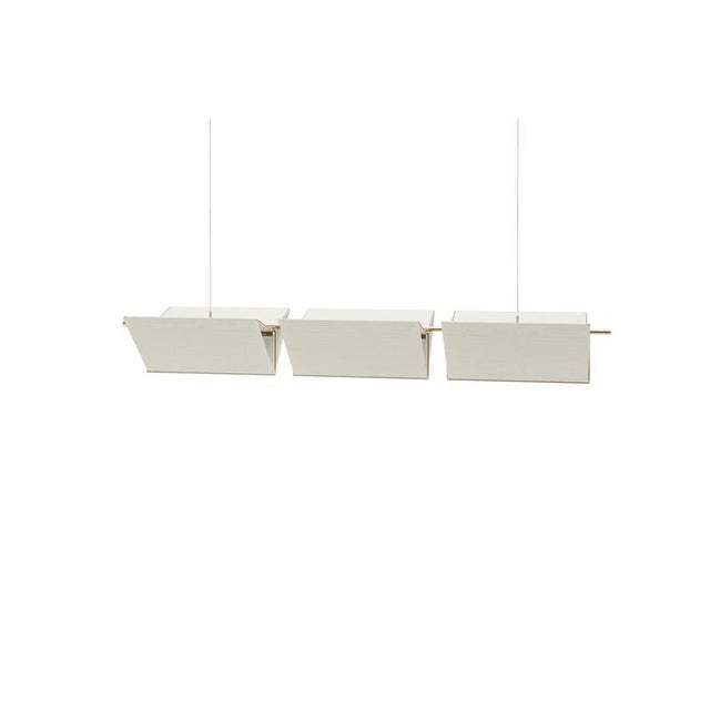 3T09 Bronze Structure and Ivory Fabric Lamp by Neri & Hu for Cassina For Sale - Image 6 of 10