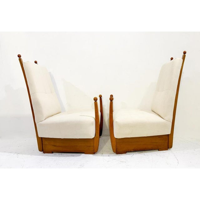 Brown Set of Mid-Century Modern Hungarian Armchair, 1960s For Sale - Image 8 of 9
