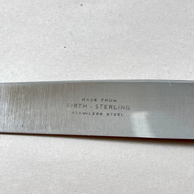 Metal English Art Deco Era Pearlized Bakelite Flatware, Service for 12 For Sale - Image 7 of 12