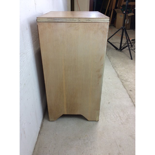 Mid Century Modern Nightstand With Drawer and Cabinet For Sale - Image 4 of 12