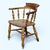 Victorian Smokers Bow Fireside Chair in Light Oak For Sale - Image 6 of 6