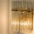Glass and Brass Wall Sconces in the style of Sciolari, 1960s, Set of 2 For Sale - Image 4 of 13