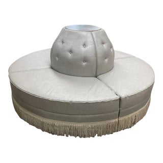 Custom Round Banquette Conversation Piece For Sale