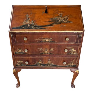 1930’s Chinoiserie Secretary Desk For Sale