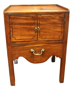 Circa 1780 English George III Period Bedside Cabinet Commode