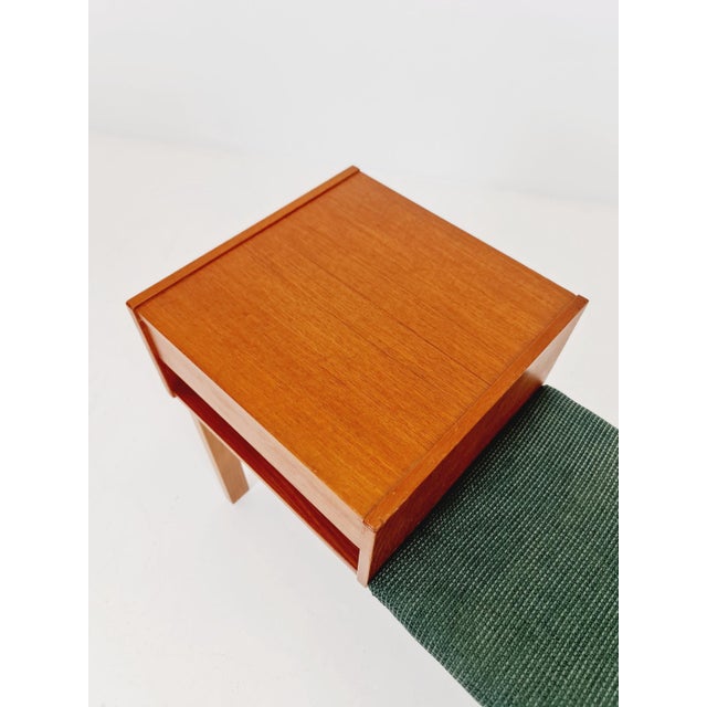 Wood Danish Teak Hallway Telephone Table by Jörgen Maahr / Otto Nielsen, 1960s For Sale - Image 7 of 11
