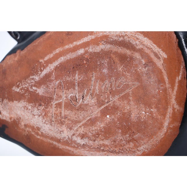 1940s Large Black Fish Sculpture, Earthenware, Portuguese For Sale - Image 15 of 15