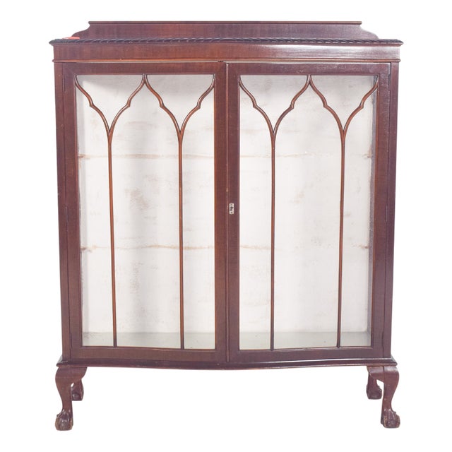 Portuguese Front Display Cabinet, 1890s For Sale