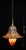Art Deco Tiffany Style Stained Glass Acorn Pendant Light, 1940s For Sale - Image 3 of 18