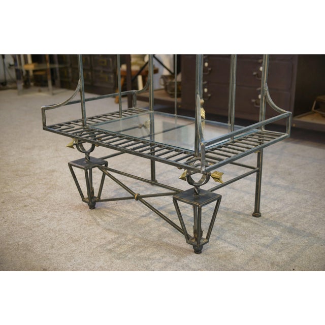 Vintage Wrought Iron Shelf, 1950s For Sale - Image 11 of 12