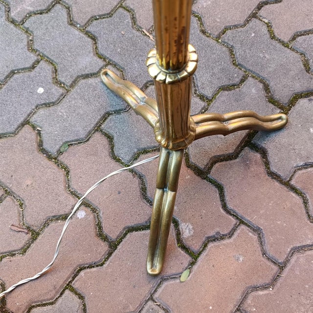 Brass Floor Lamp, 1940s For Sale - Image 4 of 5