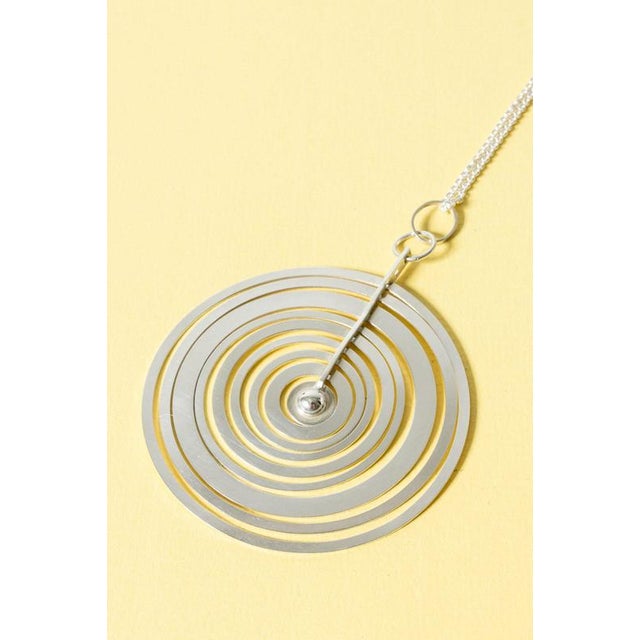 Tapio Wirkkala Silver Moon Pendant by Tapio Wirkkala from Nesto, 1971 For Sale - Image 4 of 7