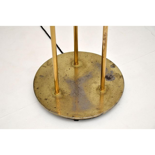 Metal Vintage Brass and Glass Floor Lamp by Robert Sonneman, 1970s For Sale - Image 7 of 8