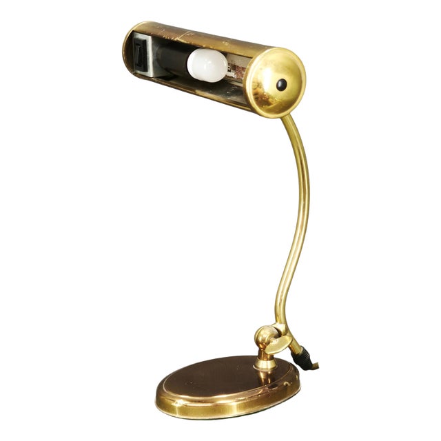 Adjustable Brass Desk Lamp, Germany, 1960s For Sale
